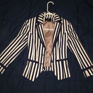 H&M striped blazer
